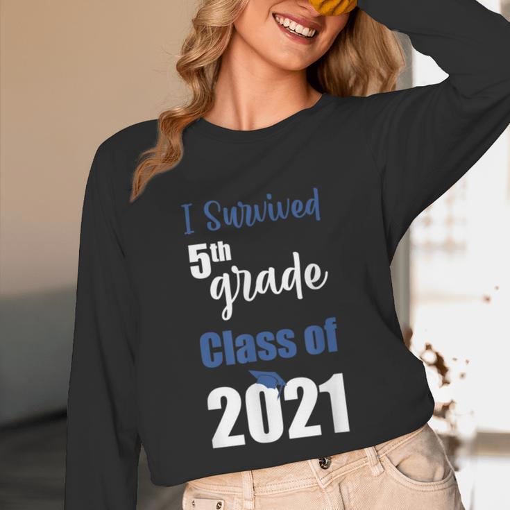 I Survived 5th Grade Class Of 2021 Quarantined Graduation 2 Unisex Long Sleeve T-Shirt