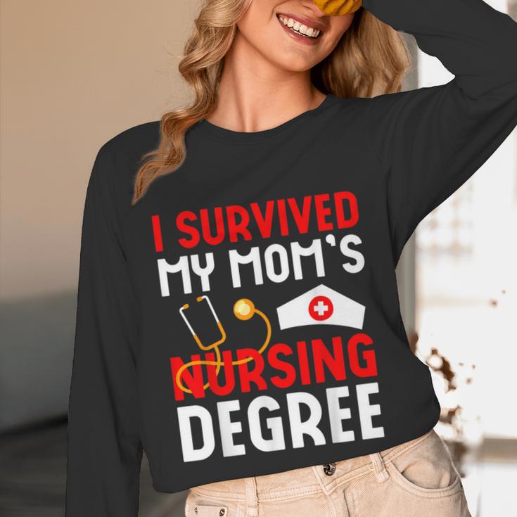I Survived My Mom's Nursing Degree Graduation Day 2026 Unisex Long Sleeve T-Shirt