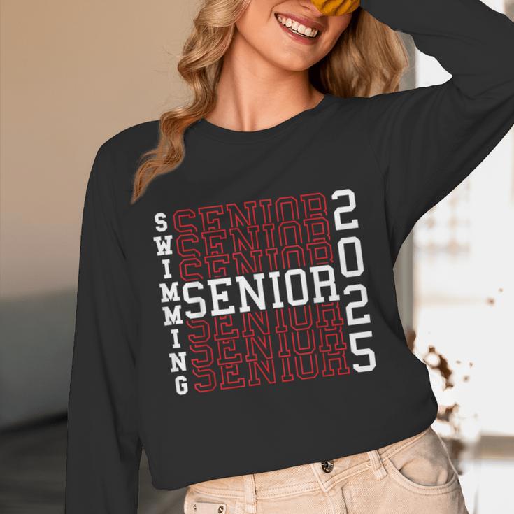 Swimming Senior Night Swimming Senior 2025 Graduation 40 Unisex Long Sleeve T-Shirt
