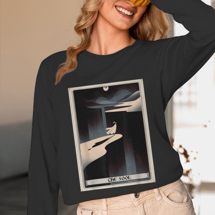 Tarot Cards Guide Book Esoteric Mysticism Clothing The Fool Tarot Card -Adults & Kids Small Short Sleeve Crew Neck Classic Fit Unisex Long Sleeve T-Shirt