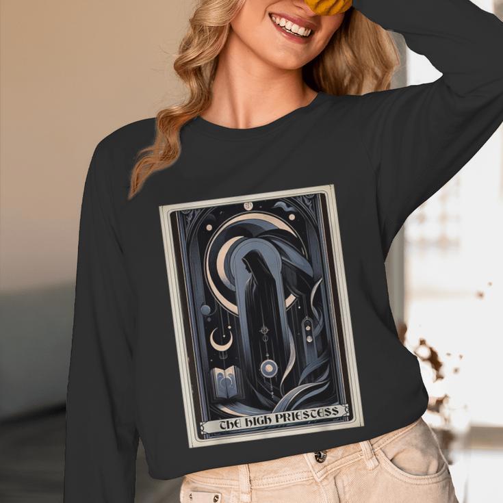 Tarot Cards Guide Book Esoteric Mysticism Clothing The High Priestess -Adults Small Classic Fit Short Sleeve Unisex Long Sleeve T-Shirt