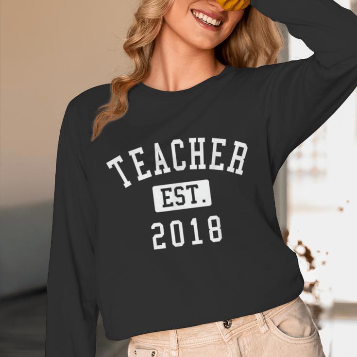Teacher Established 2018 Shirt For Teacher Graduation Men Women Unisex Long Sleeve T-Shirt