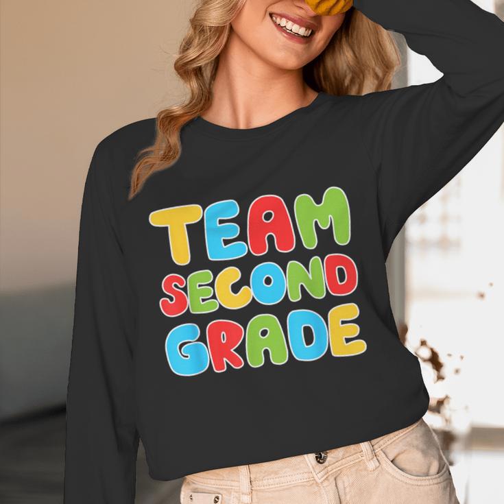 Team Second Grade Shirt 2nd Grade Back To School Graduation Unisex Long Sleeve T-Shirt