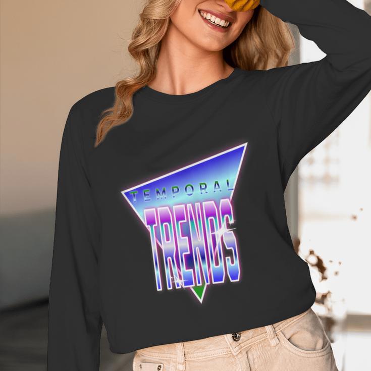Temporal Trends Vaporwave Style Retro Nostalgia Look Unisex Long Sleeve T-Shirt
