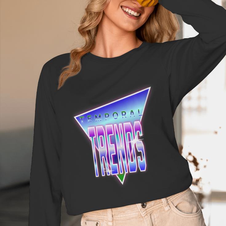 Temporal Trends Vaporwave Style Retro Nostalgia Look Unisex Long Sleeve T-Shirt Temporal Trends Vaporwave Style Retro Nostalgia Look Unisex Long Sleeve T-Shirt