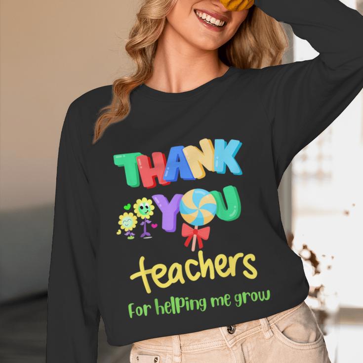 Thank You Teacher Appreciation Graduation Men Women Kids Unisex Long Sleeve T-Shirt
