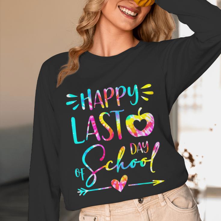 Tie Dye Happy Last Day Of School Graduation Teacher Student Unisex Long Sleeve T-Shirt