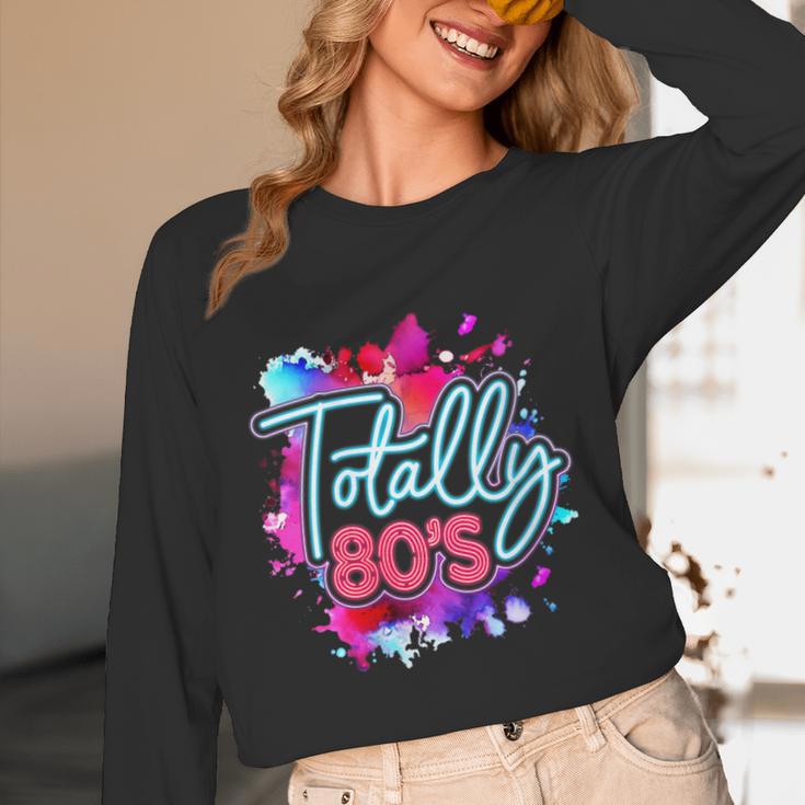Totally 80's Colorful Retro 1980s Style Nostalgia Vibe Unisex Long Sleeve T-Shirt Totally 80's Colorful Retro 1980s Style Nostalgia Vibe Unisex Long Sleeve T-Shirt