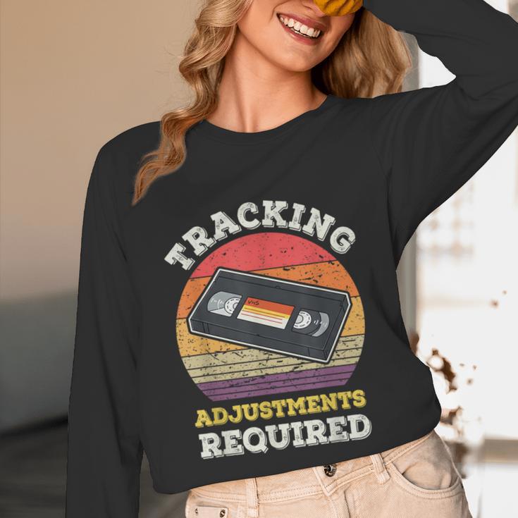 Tracking Adjustments Required Nostalgia VHS Retro Tape Unisex Long Sleeve T-Shirt