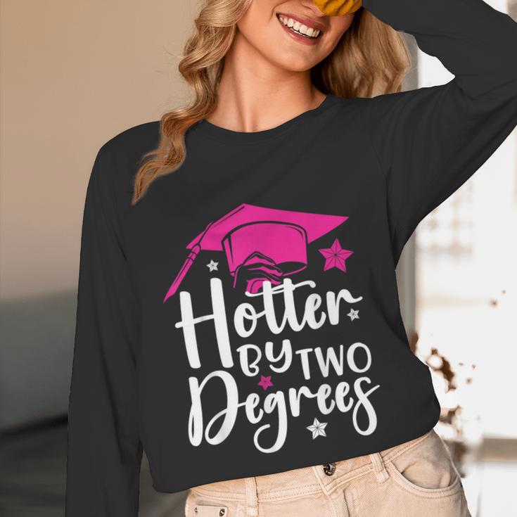 Two Degrees Hotter Graduation 2025 Diploma College Masters Unisex Long Sleeve T-Shirt