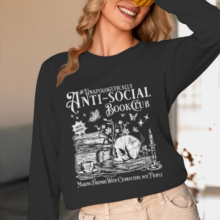 Unapologetically Anti Social Book Club Introvert Reader Unisex Long Sleeve T-Shirt Unapologetically Anti Social Book Club Introvert Reader Unisex Long Sleeve T-Shirt