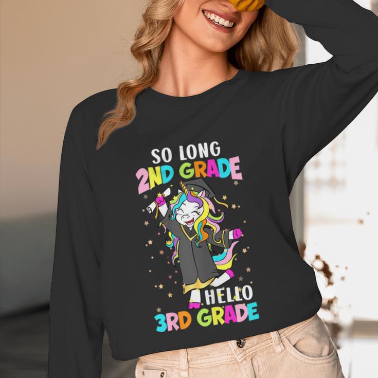 Unicorn So Long 2nd Grade Hello 3rd Grade Graduation Unisex Long Sleeve T-Shirt