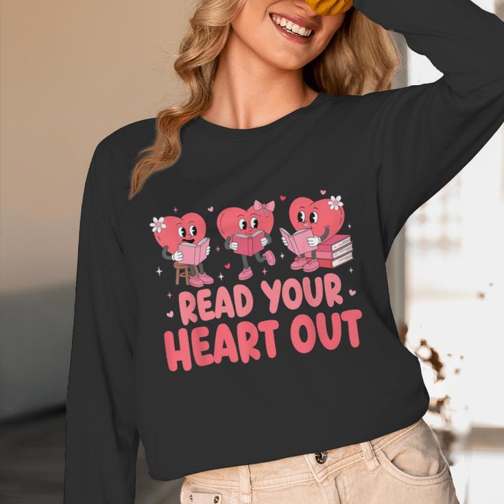 Valentine Day Book Read Your Heart Out Lovers Teacher Kids Unisex Long Sleeve T-Shirt Valentine Day Book Read Your Heart Out Lovers Teacher Kids Unisex Long Sleeve T-Shirt