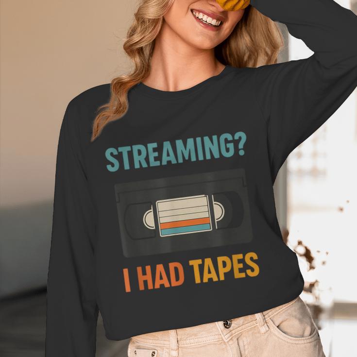 VHS Cassette Tape Retro 80s 90s Nostalgia Unisex Long Sleeve T-Shirt VHS Cassette Tape Retro 80s 90s Nostalgia Unisex Long Sleeve T-Shirt