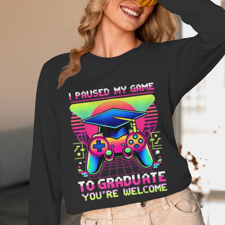 Video Gamer Graduate Graduation Grad Gaming Unisex Long Sleeve T-Shirt