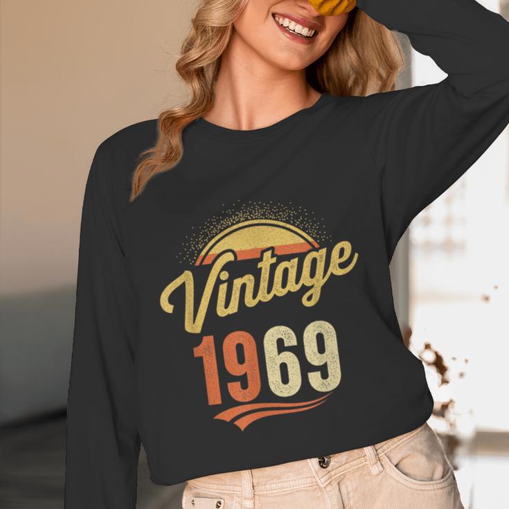 Vintage 1969 Retro Era Badge For Nostalgia Fans Unisex Long Sleeve T-Shirt Vintage 1969 Retro Era Badge For Nostalgia Fans Unisex Long Sleeve T-Shirt