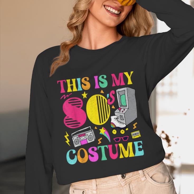 Vintage 80s Vibes Costume Nostalgia 1980s Fashion Cassette Unisex Long Sleeve T-Shirt