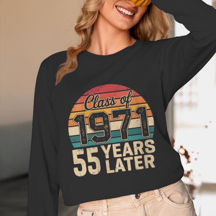 Vintage Class Of 1971 55 Years Later Reunion 55th Graduation Unisex Long Sleeve T-Shirt