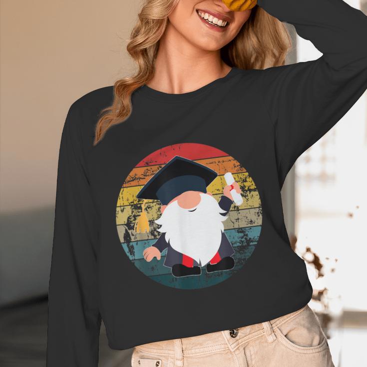 Vintage Graduation Gnome Unisex Long Sleeve T-Shirt