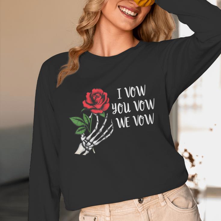 I Vow You Vow We Vow ShirtSmutty Fantasy Dark Romance Book Unisex Long Sleeve T-Shirt