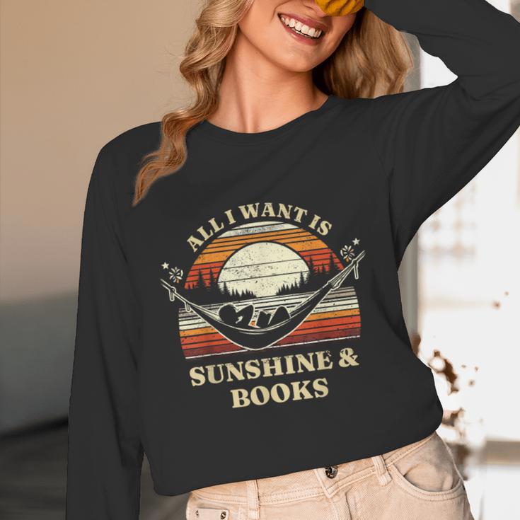 All I Want Is Sunshine & Books Summer Reading Unisex Long Sleeve T-Shirt