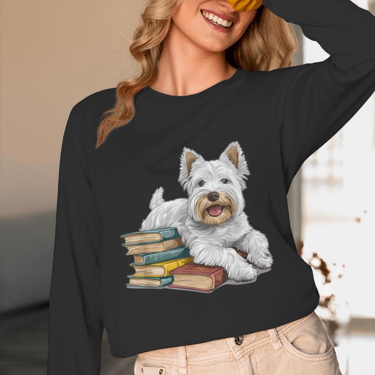West Highland Terrier Books Dog Breed Westie For Men Women Kids Unisex Long Sleeve T-Shirt