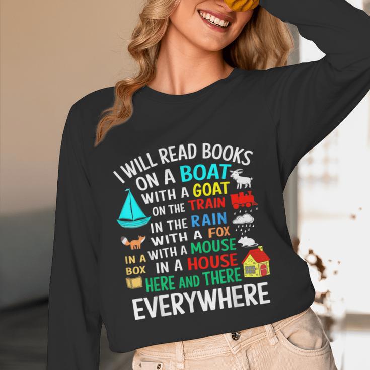 I Will Read Books On A Boat & Everywhere Unisex Long Sleeve T-Shirt