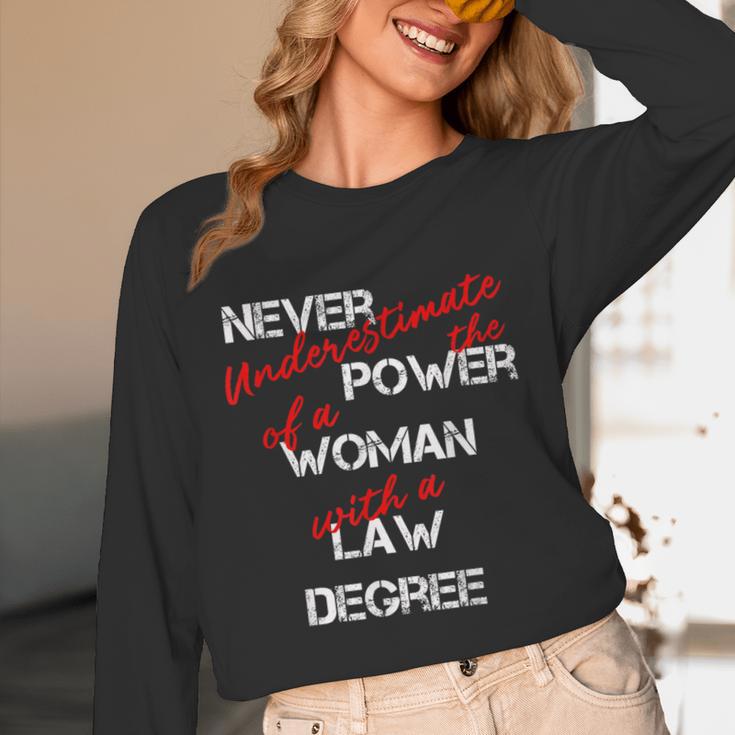 Woman Law Degree Graduation Diploma Party Unisex Long Sleeve T-Shirt