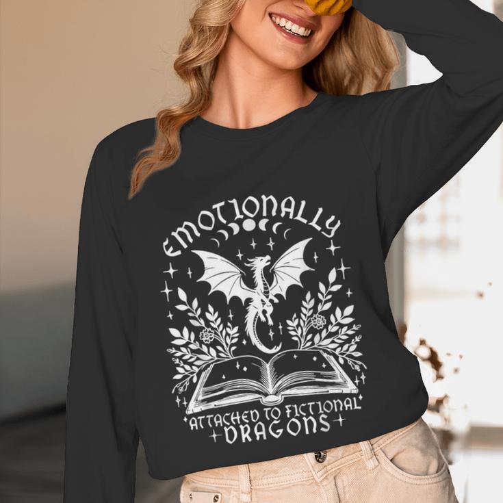 Women Dragons Bookish Fantasy Book Club Book Lover Reader Unisex Long Sleeve T-Shirt