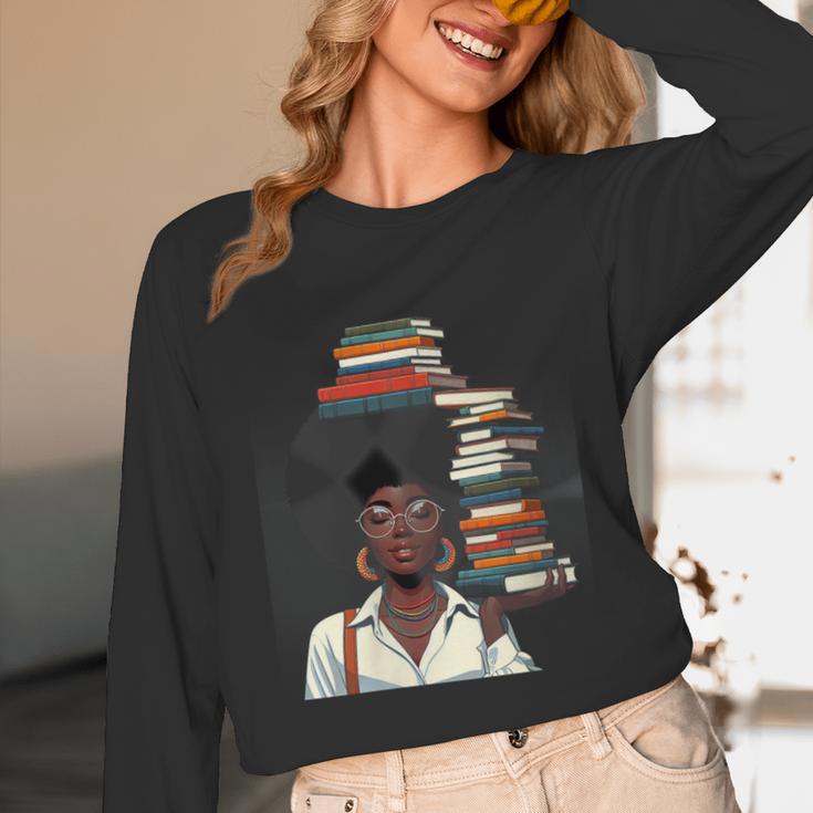 Women's Education Is Freedom Teacher Books Black History Month Unisex Long Sleeve T-Shirt