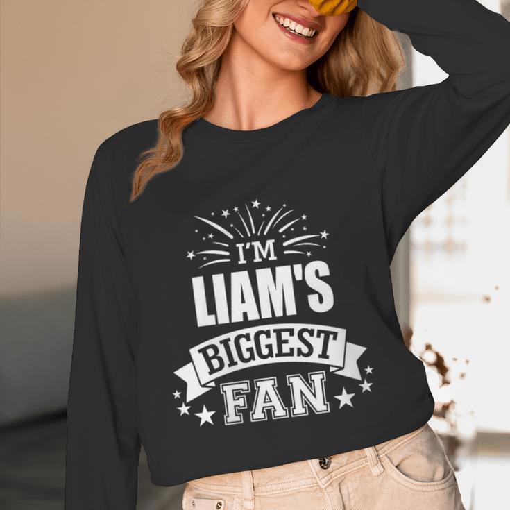 Women's Liam Personalized Name Sports Fan Birthday Graduation Unisex Long Sleeve T-Shirt