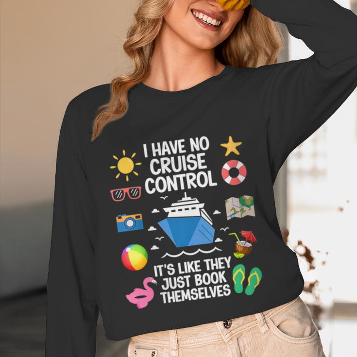 Women's I Have No Control On A Cruise They Book Themselves Cruise Unisex Long Sleeve T-Shirt Women's I Have No Control On A Cruise They Book Themselves Cruise Unisex Long Sleeve T-Shirt