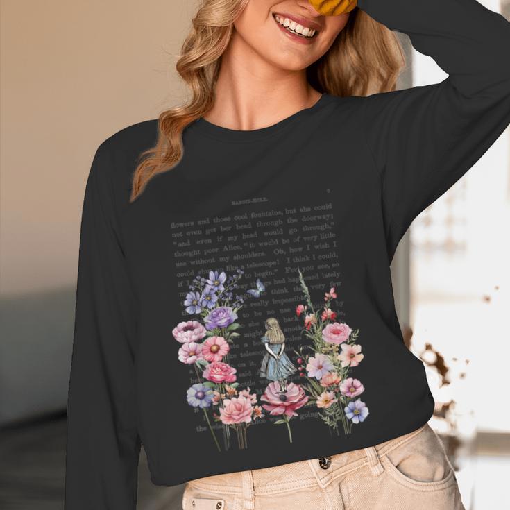Wonderland Garden & Vintage Textbook Unisex Long Sleeve T-Shirt