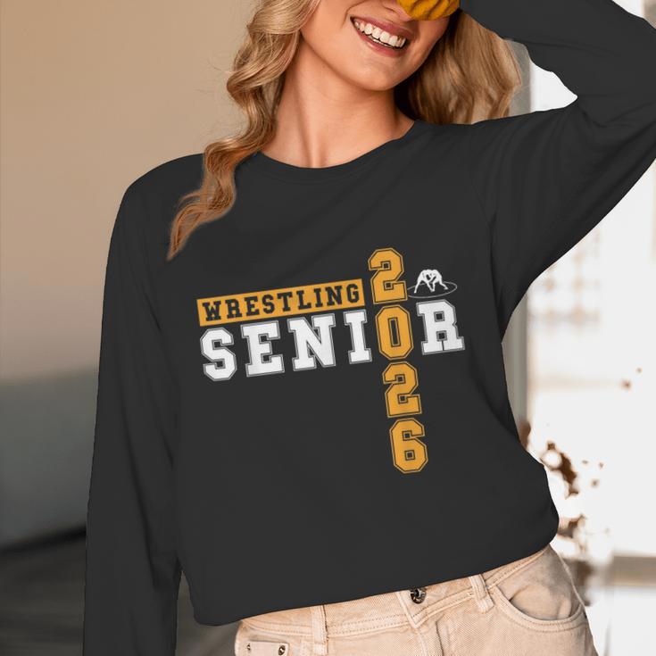 Wrestling Senior Night Wrestling Senior 2026 Graduation 27 Unisex Long Sleeve T-Shirt
