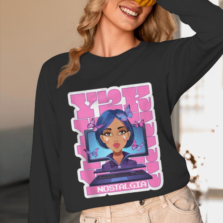 Y2K Nostalgia Retro Aesthetic Trendy Vintage Unisex Long Sleeve T-Shirt