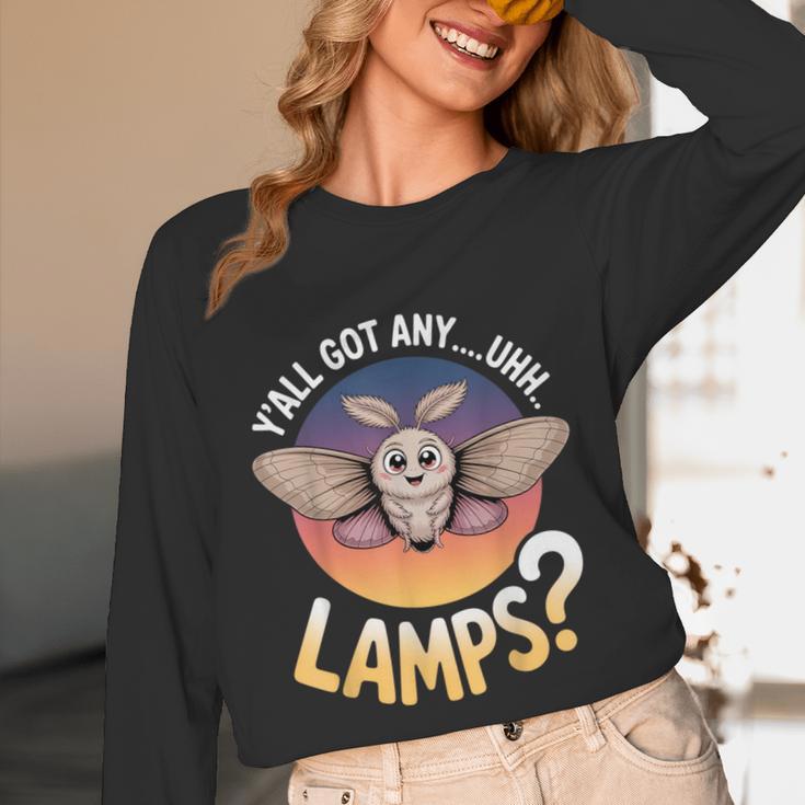 Y'All Got AnyUhhLamps Introvert Humor Casual Unisex Long Sleeve T-Shirt Y'All Got AnyUhhLamps Introvert Humor Casual Unisex Long Sleeve T-Shirt