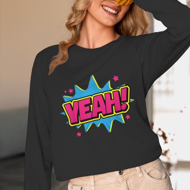 Yeah Comic Comic Book Graphic Unisex Long Sleeve T-Shirt Yeah Comic Comic Book Graphic Unisex Long Sleeve T-Shirt