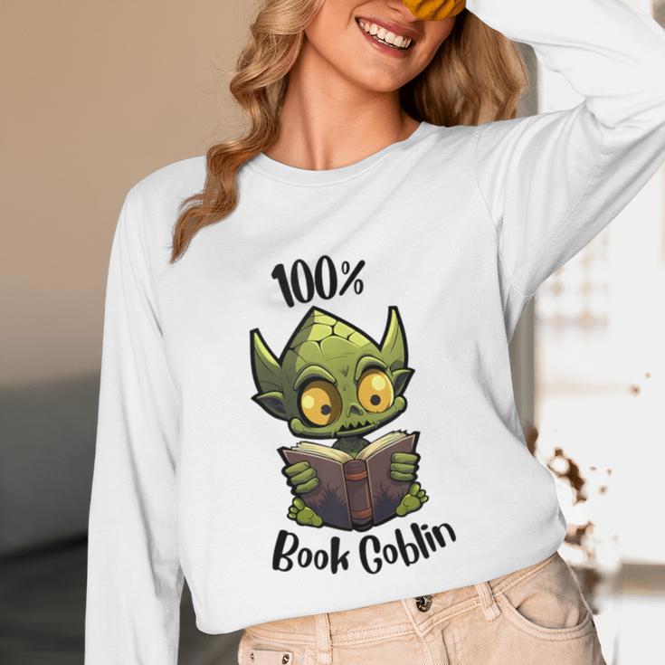100 Book Goblin Cute Book Reader And Library Lover Unisex Long Sleeve T-Shirt 100 Book Goblin Cute Book Reader And Library Lover Unisex Long Sleeve T-Shirt