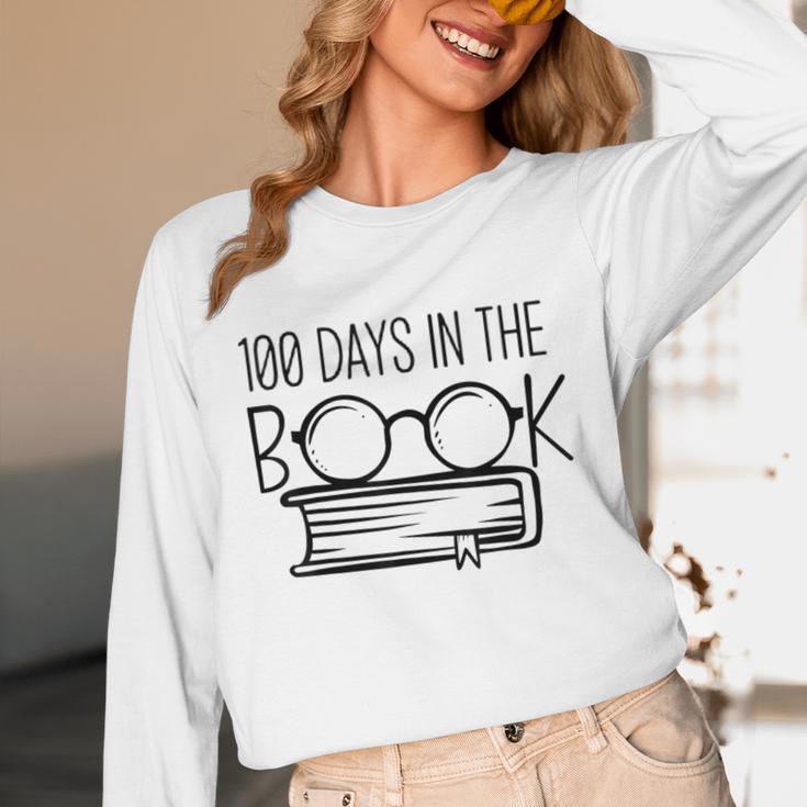 100 Days Of SCHOOKBook Nerd Book Lover Reading Librarian Boo Unisex Long Sleeve T-Shirt