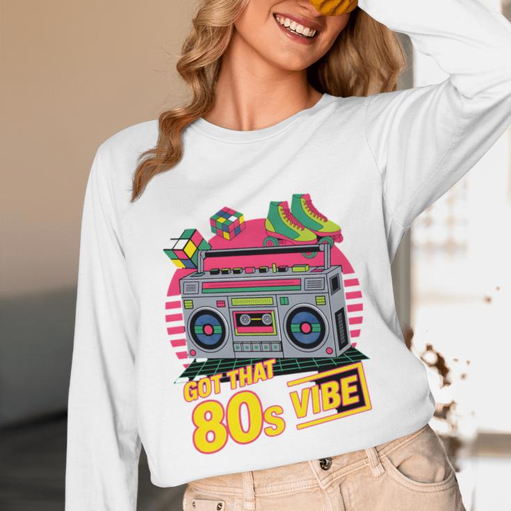 1980s 80s Reunion Nostalgia Memories Music School Grew Up Premium Tri-Blend Unisex Long Sleeve T-Shirt