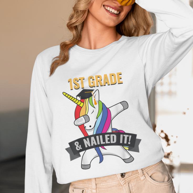 1ST GRADE NAILED IT UNICORN DABBING GRADUATION T-SHIRT Unisex Long Sleeve T-Shirt