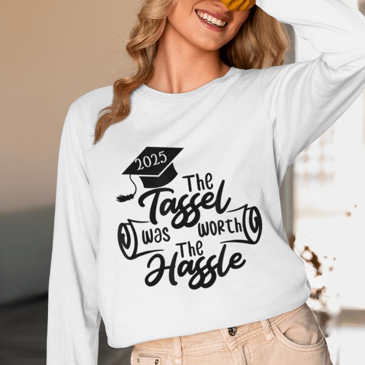 2025 Graduation The Tassel Was Worth The Hassle University Unisex Long Sleeve T-Shirt