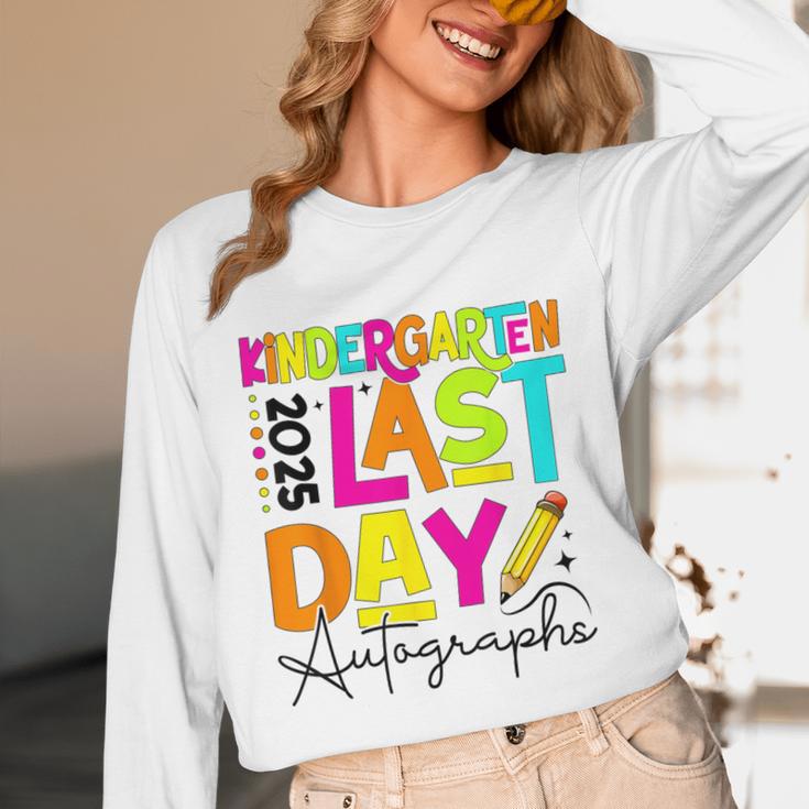 2025 Last Day Of School Autograph Kindergarten Graduation Unisex Long Sleeve T-Shirt