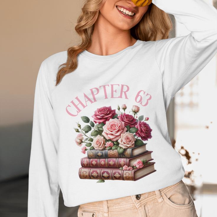 63rd Birthday Chapter 63 Birthday Shirt Women Book Lover Premium Unisex Long Sleeve T-Shirt