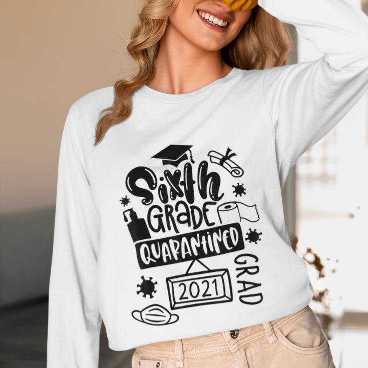 6th Grade Graduate 2021 Graduate Quarantine Sixth Graduation Unisex Long Sleeve T-Shirt