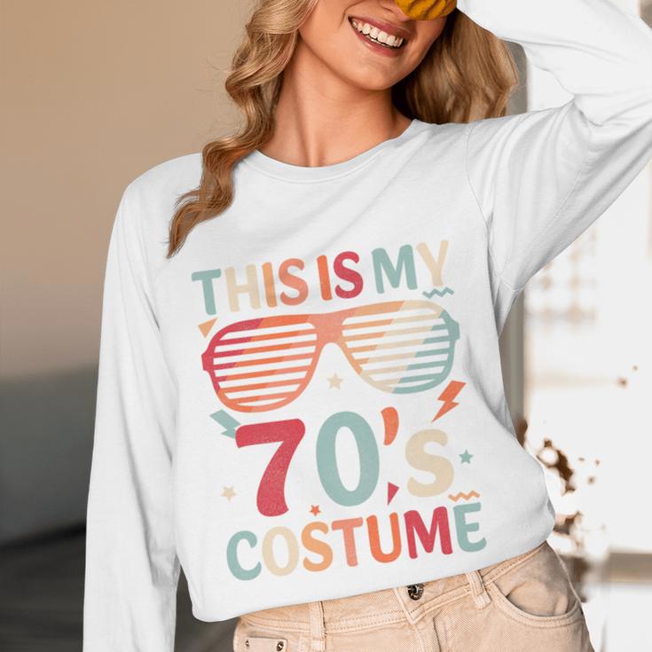 This Is My 70s Costume Vintage Style Nostalgia 1970s Retro Premium Tri-Blend Unisex Long Sleeve T-Shirt