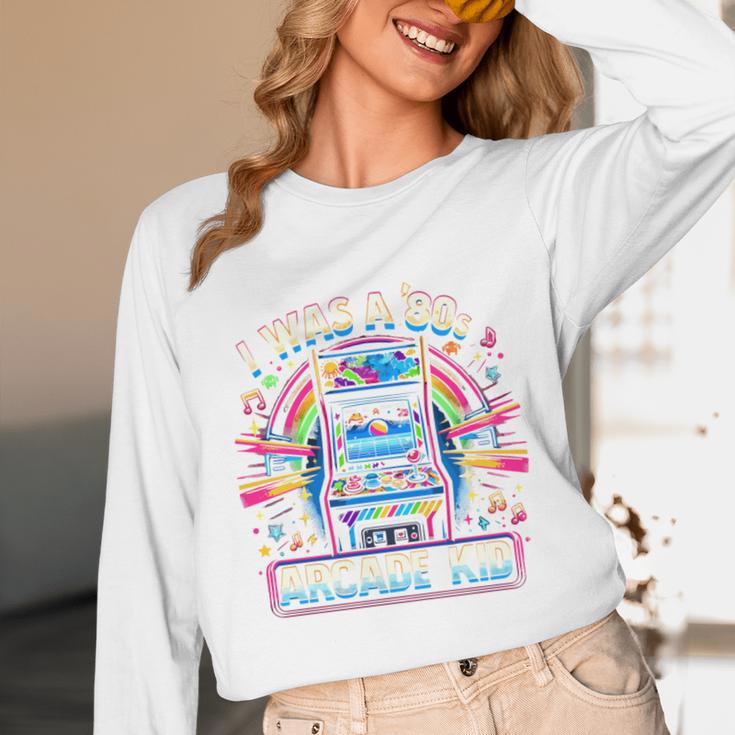 80s Arcade Kid Vintage Gamer Nostalgia Unisex Long Sleeve T-Shirt