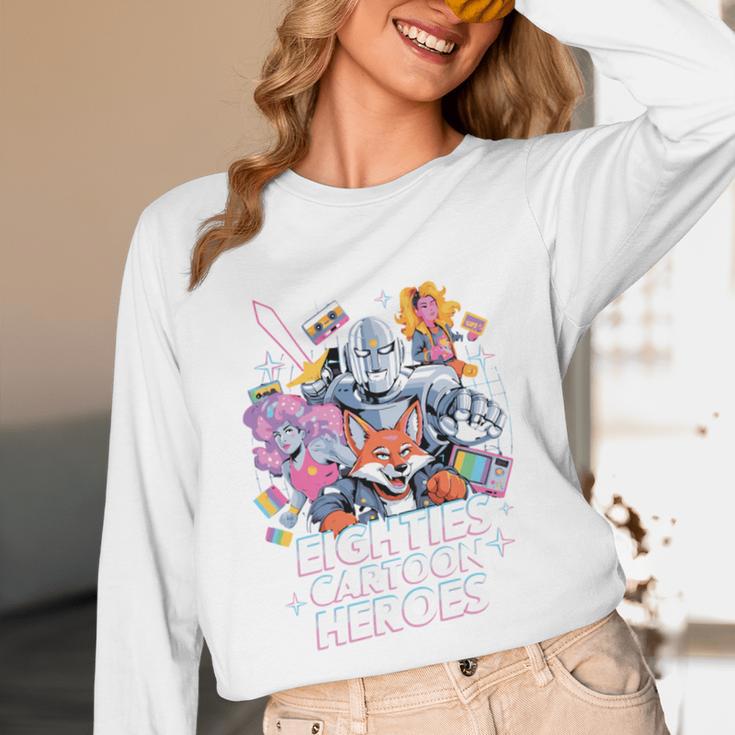 80's Cartoon Heroes Apparel For Retro Nostalgia Fans Unisex Long Sleeve T-Shirt