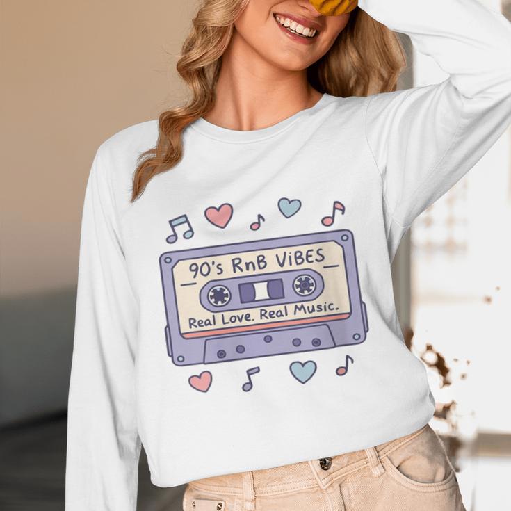 90s RNB Vibes Cassette – Retro Music Nostalgia RNB Cassette Unisex Long Sleeve T-Shirt