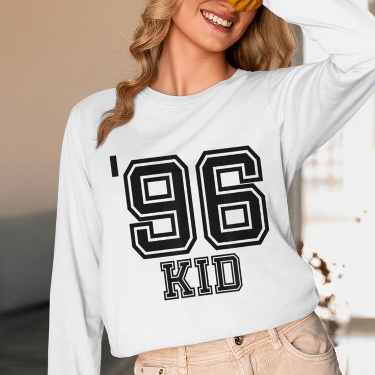 '96 Kid Perfect Vintage Retro Nostalgia Gear For Year 1996 Unisex Long Sleeve T-Shirt